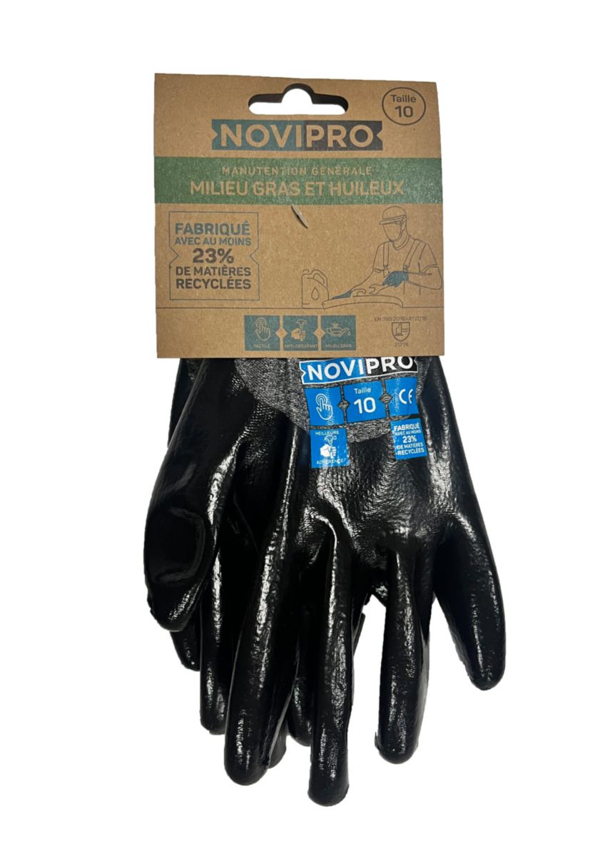 Novipro Gants Manutention G N Rale Milieu Gras Et Huileux T