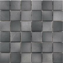 Mosaïque sol intérieur grès cérame Grip - mix gris - trame 31,4x31,4 cm - carreaux 5x5 cm