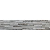 Carrelage mural intérieur grès cérame émaillé Cubics - grey - 15x61 cm