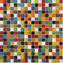 Mosaïque mur intérieur Translucent - juicy mix - trame 29,8x29,8 cm - tesselles 1,5x1,5 cm