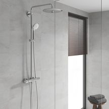 Colonne de douche avec mitigeur thermostatique chromé Euphoria System 260 Réf. 27615002