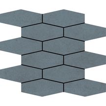 Carrelage effet ciment hexagonal Slim Backstage - grès cérame blue naturel - 28,1x34,1 cm