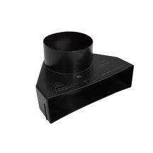 Adaptateur pour terminal de ventilation Vepac 140 - polypropylène noir - Ø 125 mm - 231x165x129 mm