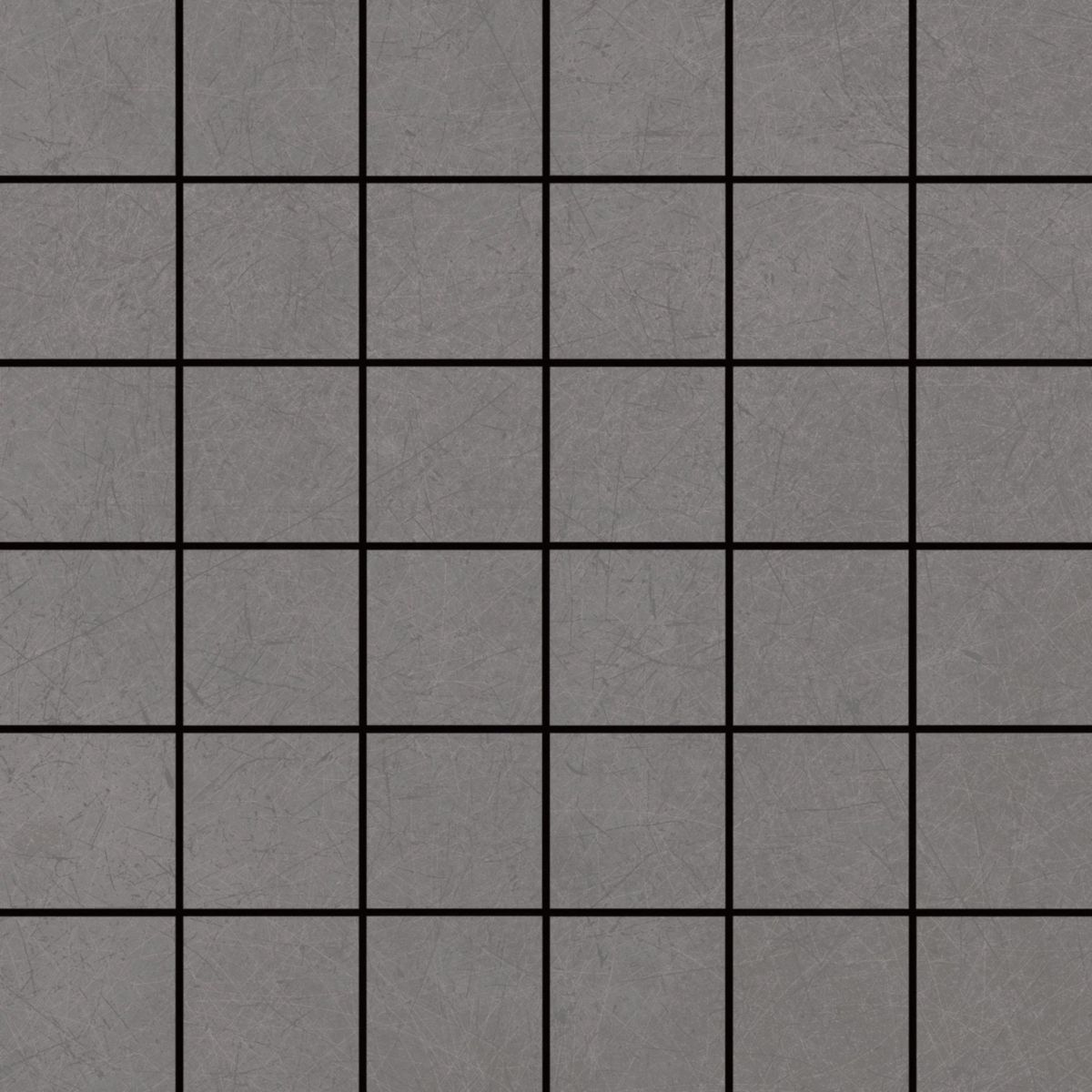 Mosaïque sol/mur effet ciment Backstage - grès cérame dark grey naturel - 29,5x29,5 cm