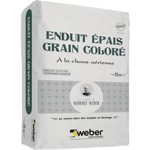 Enduit épais grain coloré pour maçonnerie ancienne - teinte 015 - sac de 25 kg