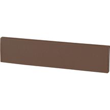 Plaquette de parement lisse PL01 - terre cuite ton brun - 22x5x1,4 cm - boîte de 72 pcs