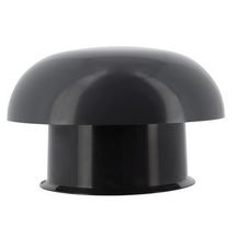 Chapeau de ventilation simple avec moustiquaire CC10M ardoise diamètre sortie 100 mm