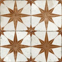 Carrelage FS Star - grès émaillé - ton oxide - 45x45 cm - ép. 9,5 mm