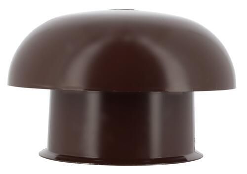 Chapeau de ventilation simple avec moustiquaire CCT10M Marron (RAL 8017) diamètre sortie 100 mm