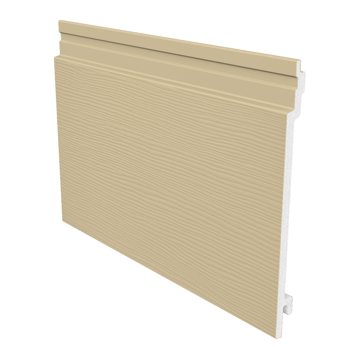 Clin de bardage PVC Fortex clic - joint carré - cappuccino - 8x182 mm - L. 3,2 m