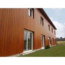 Clin de bardage composite X-Wood Archi clic - chêne - 16x143 mm - L. 3,2 m