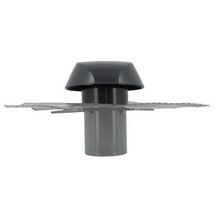 Chapeau de ventilation simple à collerette étanche Atemax VVE10A anthracite diamètre 100 mm