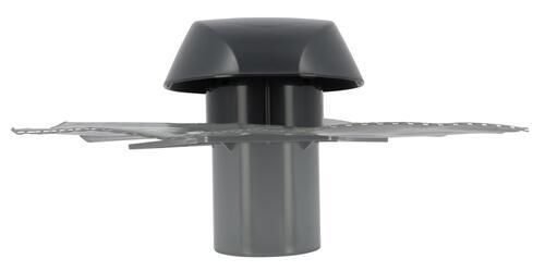 Chapeau de ventilation simple à collerette étanche Atemax VVE10A anthracite diamètre 100 mm