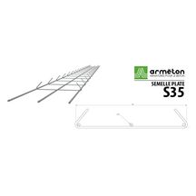 S3538-Armat. de fond. (zone sism. 1 et 2) L 6m 3HA8 Epingles transvers.L 35cm et crosses 7cm HA5 espac. 35cm