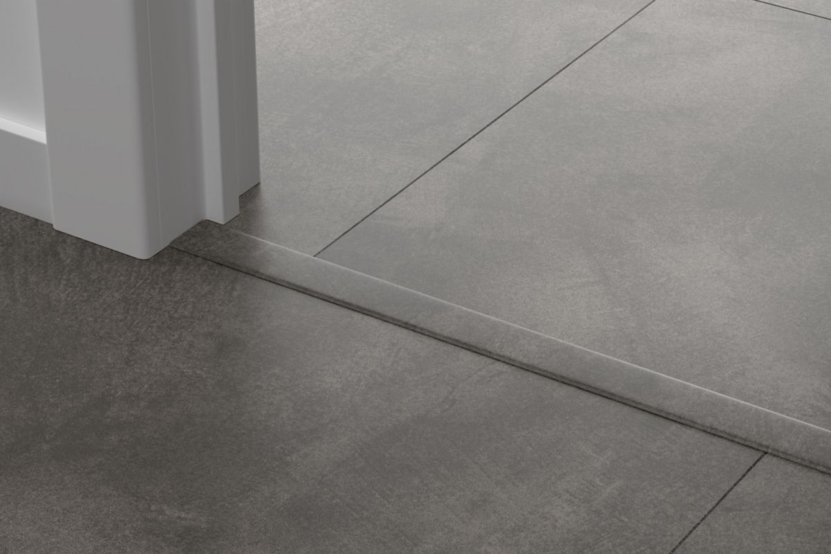 Profilé de finition LVT Incizo pour sol Illume - graphite tendre - 8x45x2000 mm