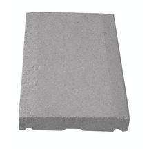 Couvertine à pans coupés pour mur de 20 cm - béton gris - 50x30x5,4 cm