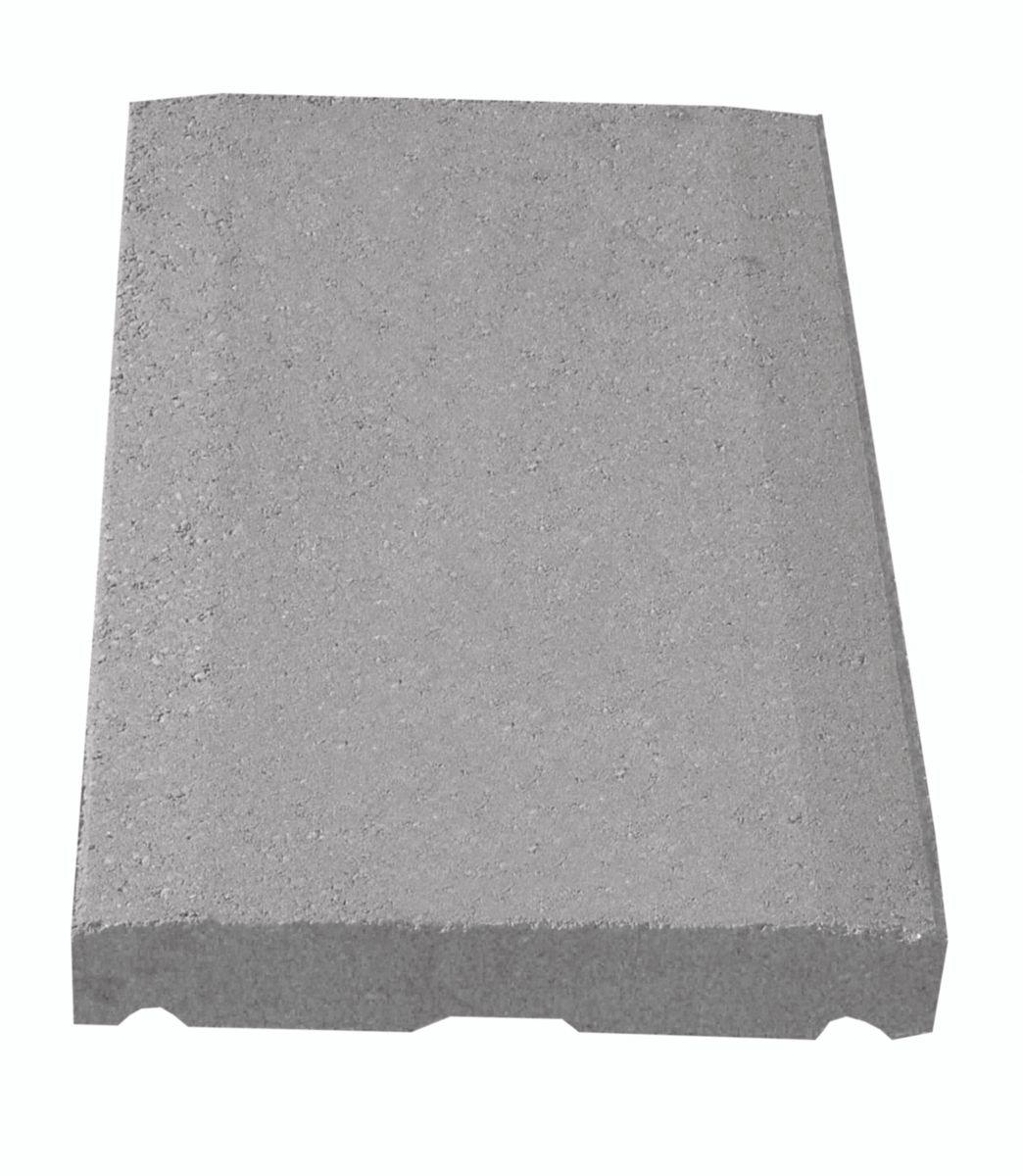 Couvertine à pans coupés pour mur de 20 cm - béton gris - 50x30x5,4 cm