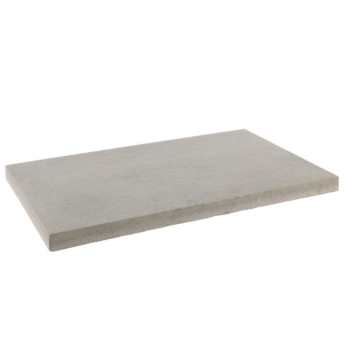 Margelle sol extérieur plate droite Volcanik - béton gris - 30x50 cm - ép. 3,5 cm