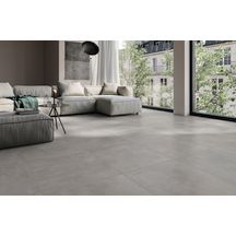 Carrelage grès cérame sol/mur rectifié Matic J813 - gris - 60x60 cm