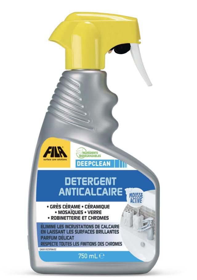 Détergent anticalcaire pour salle de bain Deepclean - flacon pulvérisateur de 750 ml