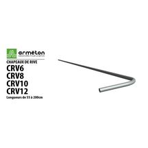 CRV68011-Armat.(tte zone sism)L80cm+ancrage 11cm HA6 pour liaison chaînage de rive-poutrelle plancher-hourdis