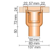 Kit de caniveau Kerdi-Line V - inox V4A - L. 90 cm