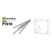 Armature de poteau 4HA10 - 10x10 cm - L 6 m