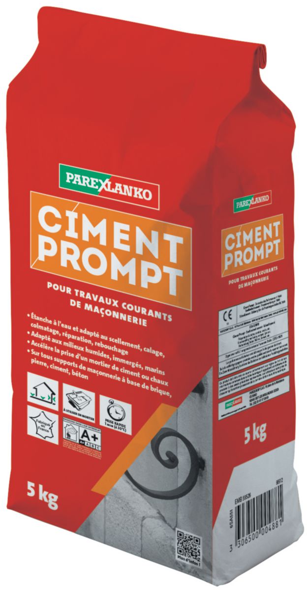 Ciment prompt gris sac de 5kg