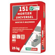 Mortier universel 151 - sac de 25 kg