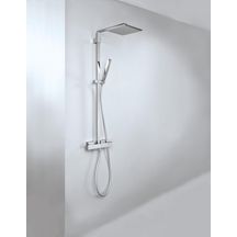 Colonne de douche avec mitigeur thermostatique Euphoria Cube System 230 Chromé 26087000