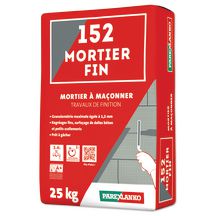 Mortier fin 152 - sac de 25 kg