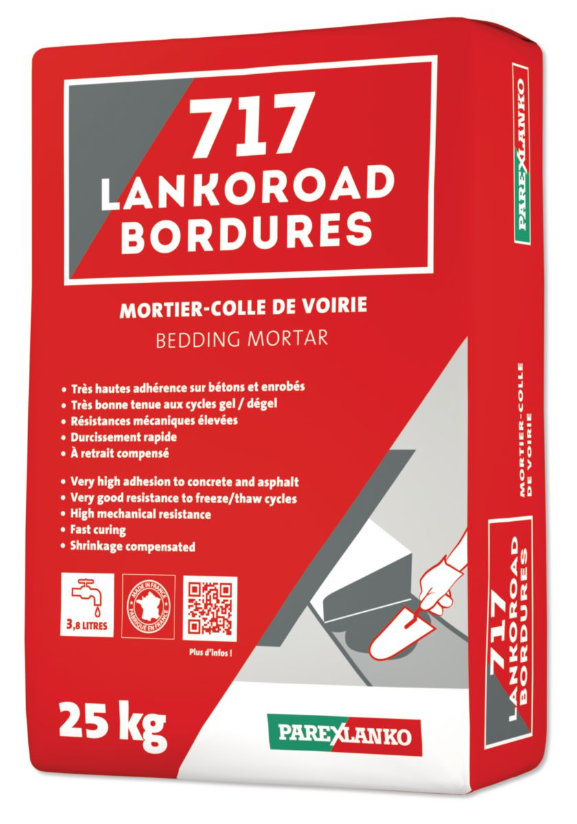 Mortier-colle de voirie 717 Lankoroad Bordures - sac de 25 kg