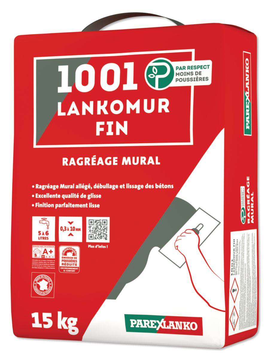 Ragréage mural 1001 Lankomur Fin - sac de 15 kg