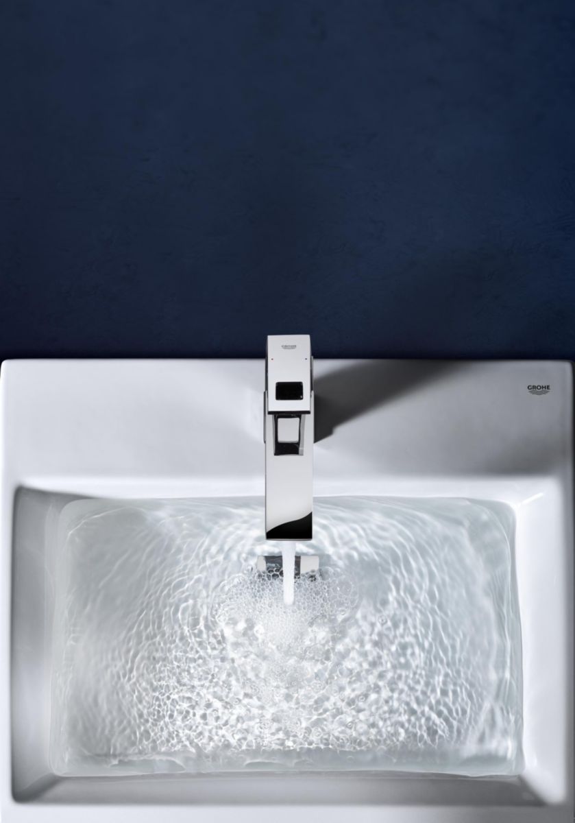 Mitigeur lavabo EUROCUBE Taille M  Chromé Réf : 23445000