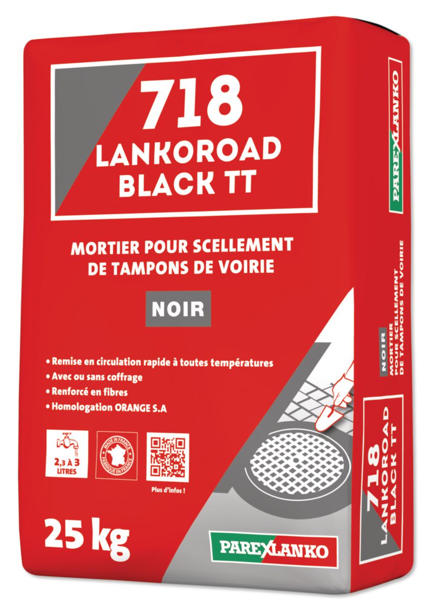 Mortier de voirie 718 Lankoroad Black TT - sac de 25 kg