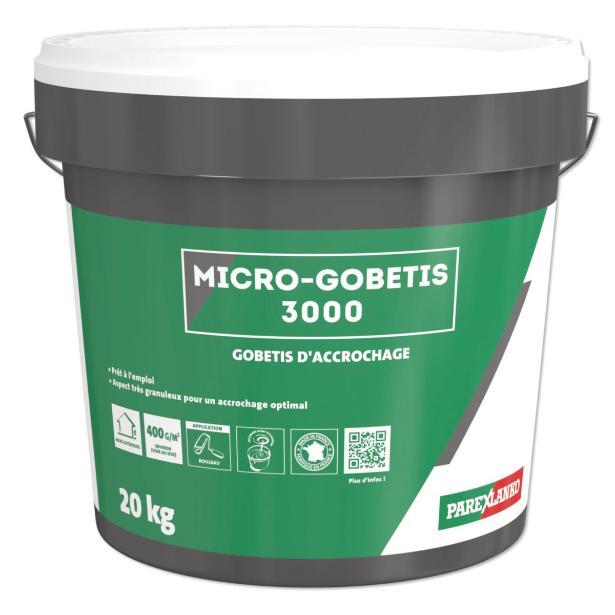 Micro Gobetis 3000 pour enduit monocouche seau de 20kg