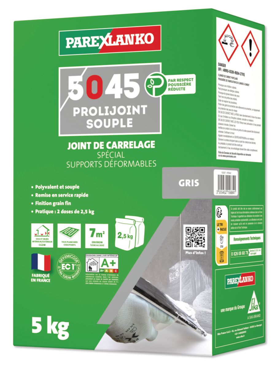 Prolijoint 5045 souple gris 5kg réf. L5045GRIS05