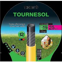 Tuyau d'arrosage tricoté Tournesol - jaune - Ø 19 mm x 25 m