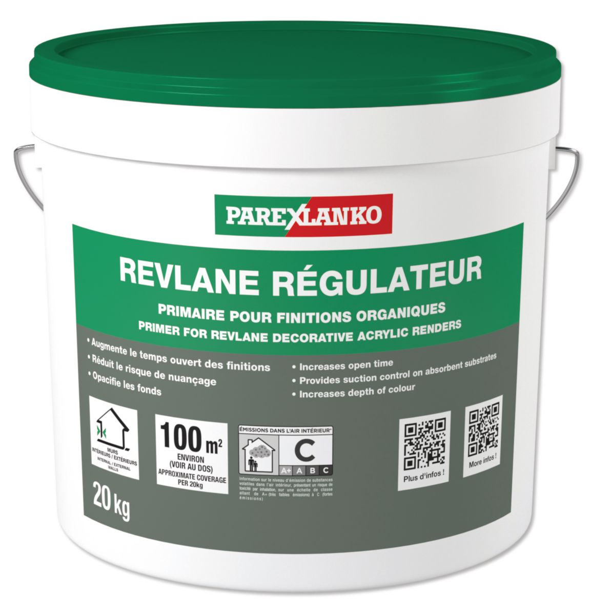 Primaire accrochage finition Revlane+ régulateur G00 blanc naturel seau 20 kg