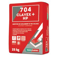 Mortier 704 Clavex+ HP pour scellement et calage - sac de 25 kg