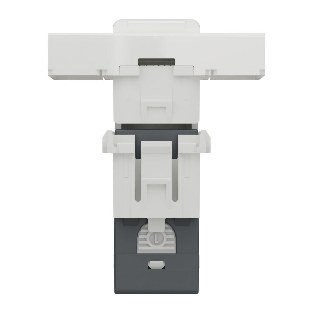 Prise RJ45 cat.6 FTP à connexion rapide Unica - blanc - 2 modules