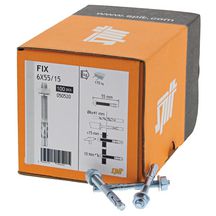 Goujon d'ancrage FIX S 6X45/5 - acier zingué - boîte de 100 pcs