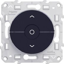 Interrupteur pour volet roulant 6A Odace - 3 positions - sans plaque - anthracite