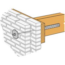 Ancrage HTT5 pour montants d'ossature - acier galvanisé - 64x403x56 mm