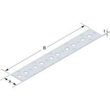 Feuillard perforé largeur 20mm rouleau de 10m