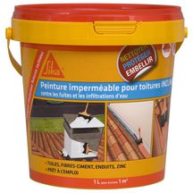 Peinture imperméable pour toiture SikaGard Protection Toitures inclinées - ton terre cuite - seau de 1 l