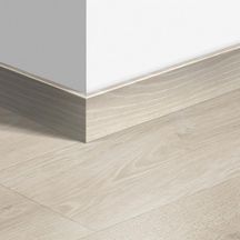 Plinthe pour parquet stratifié 3547 - chêne des bois gris clair - L. 2,4 m - 14x77 mm