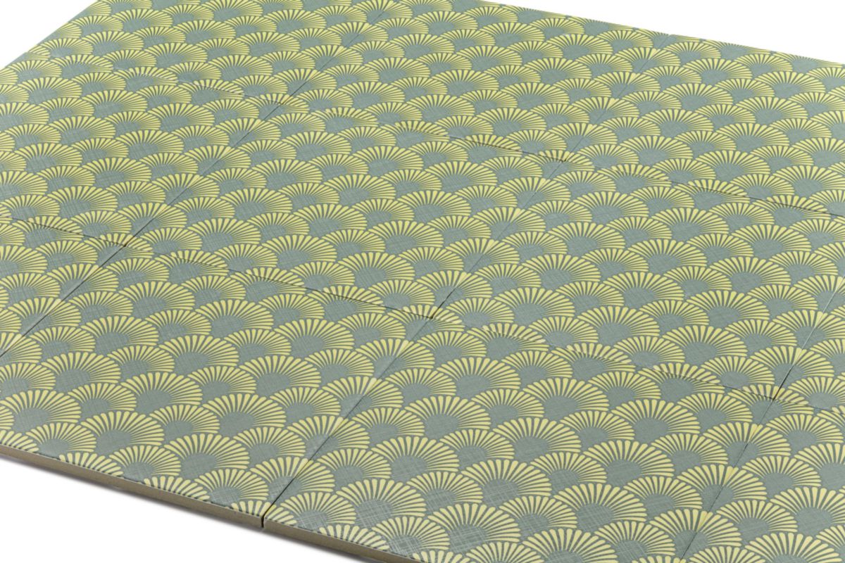 Carrelage intérieur Wallpaper - grès cérame émaillé - Akzent Gotu fresh green - 18,5x18,5 cm - ép. 8 mm