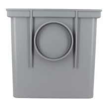 Regard de branchement PVC eaux pluviales avec couvercle gris 250x250x250 mm