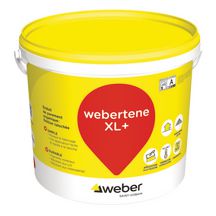 Enduit de parement organique webertene XL+ aspect taloché - ton pierre 016 - seau de 25 kg